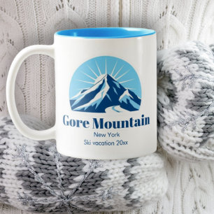 Gore Mountain New York NY ski resort café Två-Tonad Mugg