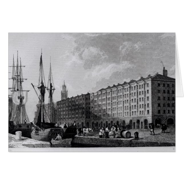 Goree Warehouse, George's Dock, Liverpool Hälsningskort (Framsidan Horizontal)