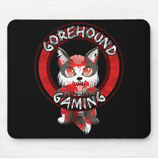 Gorehound som spelar Mousepad - svart Musmatta (Framsidan)