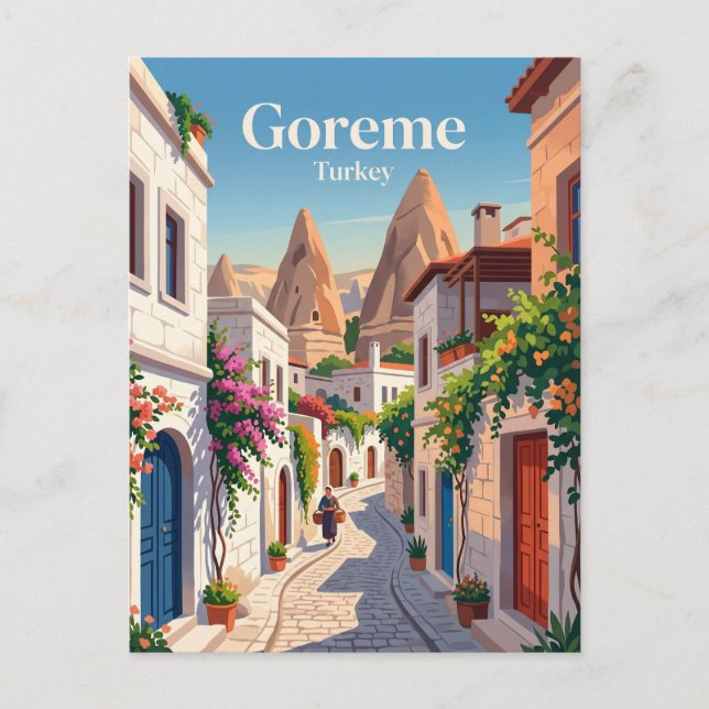 Goreme Alley Turkiet Vykort (Framsida)