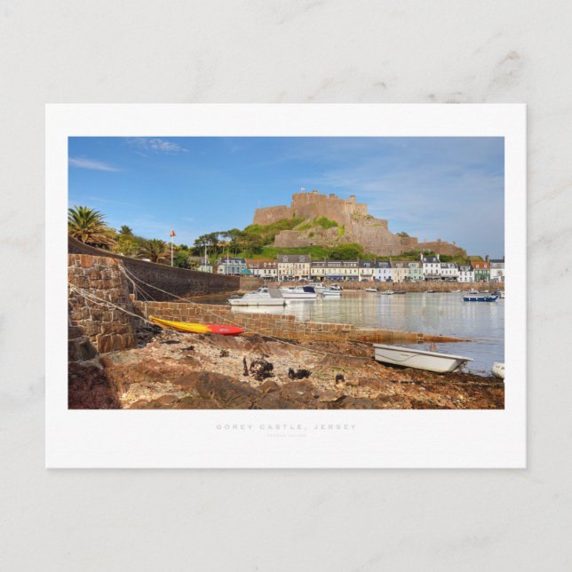 Gorey Castle, Jersey Vykort (Framsida)