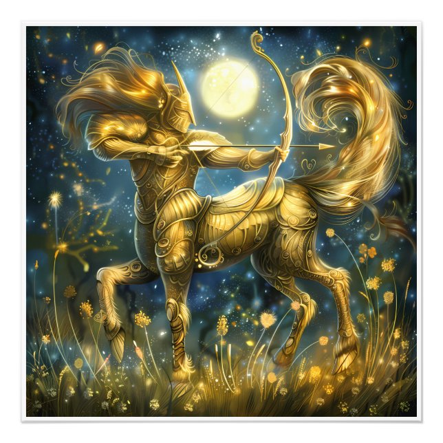 Gorgant Astrology Zodiac Birth-tecken Fototryck (Framsidan)