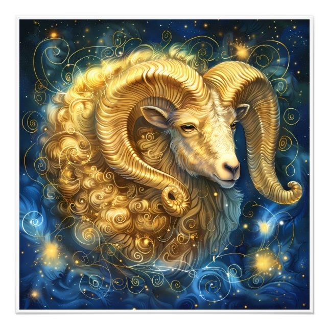 Gorgant Astrology Zodiac Birth-tecken Fototryck (Framsidan)