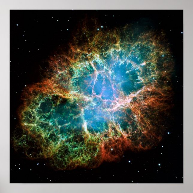 Gorgant foto av Crab Nebula Poster (Framsidan)