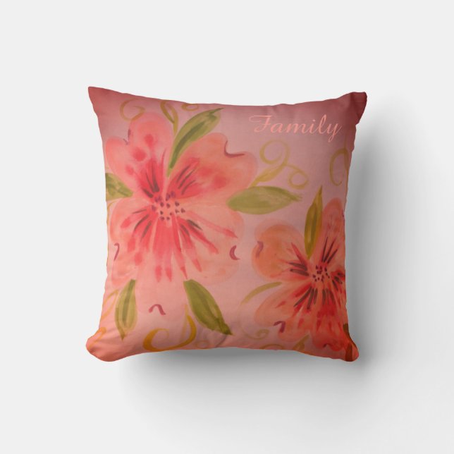 Gorgant Rosa Coral Decorator Kudde (Framsida)