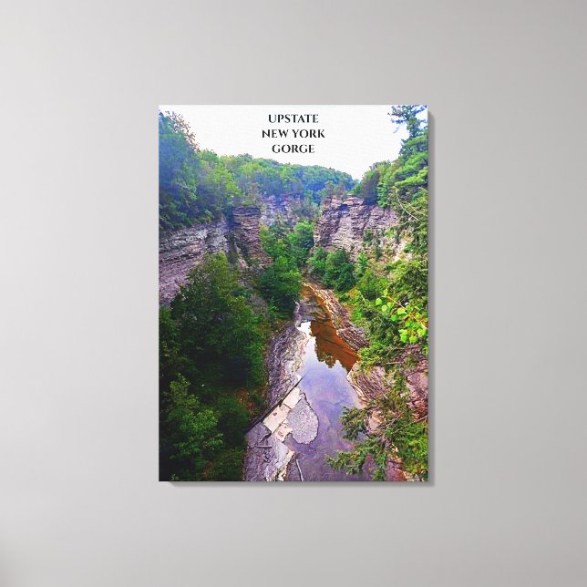 GORGE IN ITHACA NEW YORK CANVASTRYCK (Framsida)