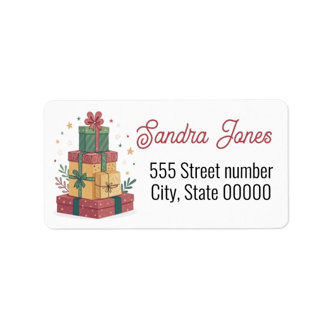 Gorgeous address labels coffee adressetikett (Framsidan)