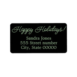 Gorgeous address labels happy holidays adressetikett