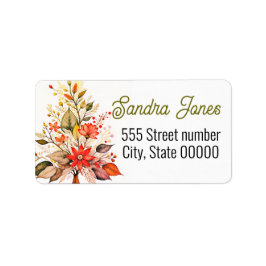 Gorgeous address labels holiday adressetikett