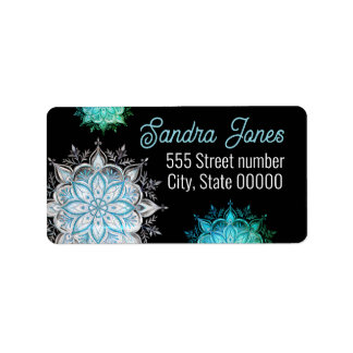 Gorgeous address labels snowflake adressetikett
