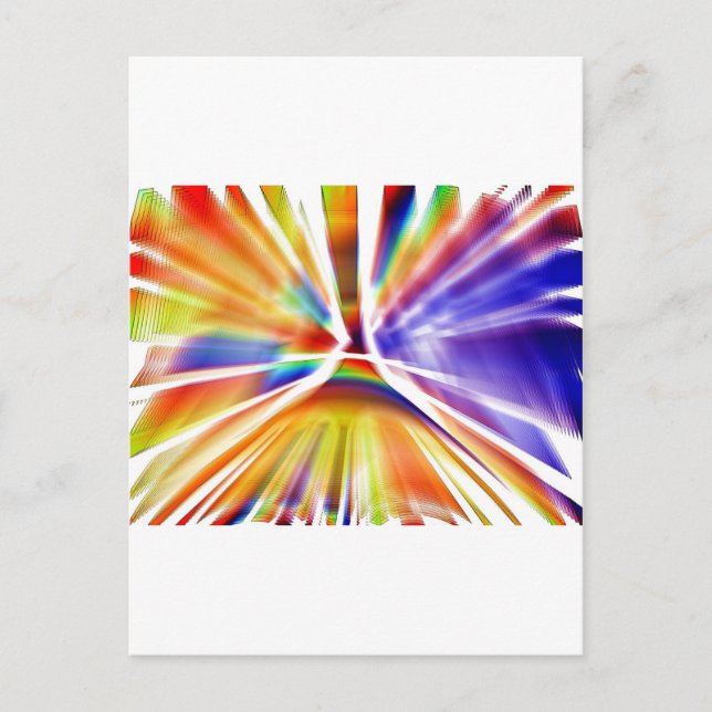 GORGEOUS ART PAINT SPLATTER VYKORT (Framsida)