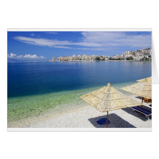 GORGEOUS BEACH VIEW HÄLSNINGSKORT (Framsidan Horizontal)