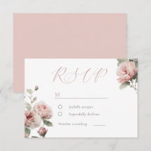 Gorgeous Blush Pink Watercolor Floral Wedding