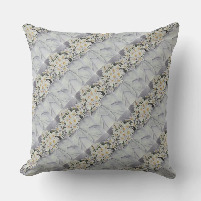 GORGEOUS DAISY BOUQUET PATIO PILLOW KUDDE (Framsida)