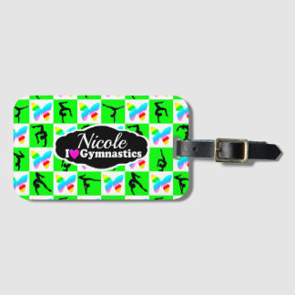 GORGEOUS GRÖNT BUTTERFLY GYMNAST DESIGN BAGAGEBRICKA