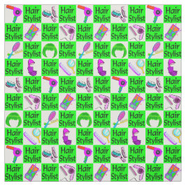 GORGEOUS GRÖNT HAIR STYLIST FABRIC TYG