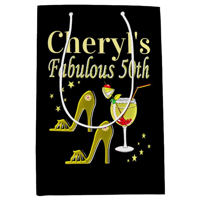 GORGEOUS GULD 50:E BIRTHDAY DESIGN (Framsidan)