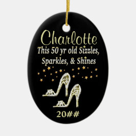 GORGEOUS GULD 50:E DATERADE DATABEHANDLING JULGRANSPRYDNAD KERAMIK