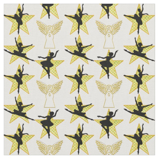 GORGEOUS GULD DANCER CHRISTMAS DESIGN TYG (Närbild)