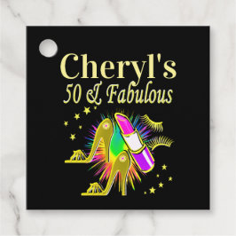 GORGEOUS GULD PERSONLIG 50 YR GAMLA GÅVOR ETIKETTER