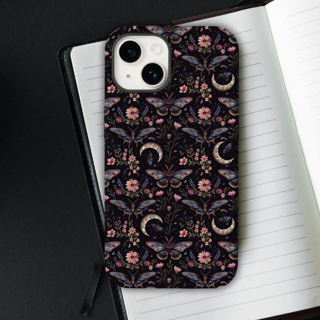 Gorgeous Moths Flowers and Moons Pattern (Skapare uppladdad)