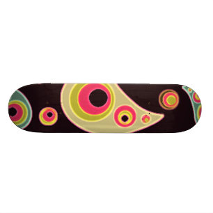 GORGEOUS MULTI SWIRL SKATEBOARD BRÄDA 21,5 CM