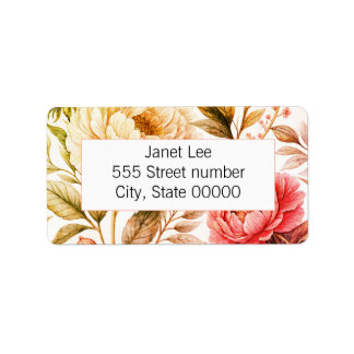 Gorgeous one of a-kind address labels adressetikett