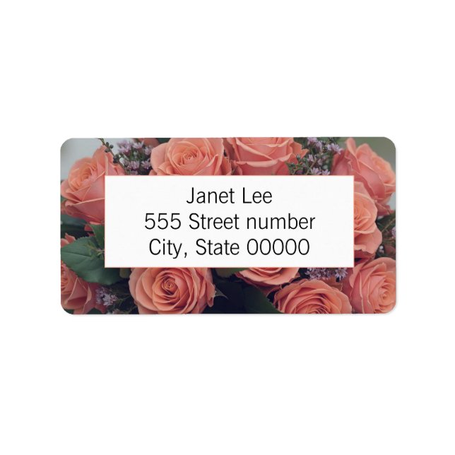 Gorgeous one of a-kind address labels adressetikett (Framsidan)