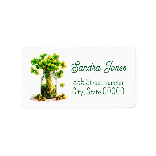 Gorgeous one of a-kind address labels adressetikett (Framsidan)