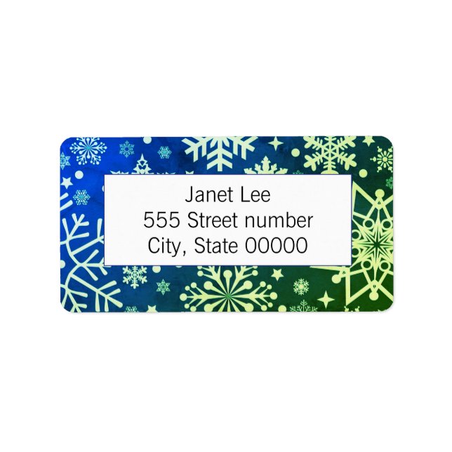 Gorgeous one of a-kind address labels adressetikett (Framsidan)