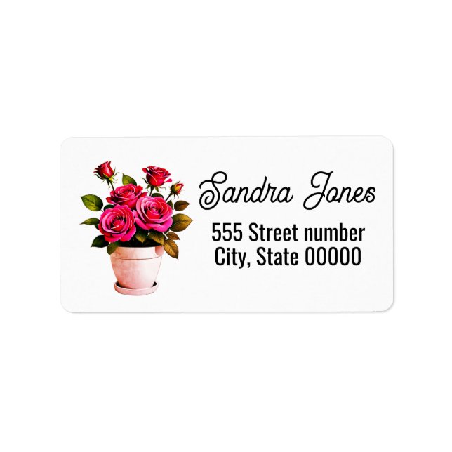 Gorgeous one of a-kind address labels adressetikett (Framsidan)
