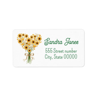 Gorgeous one of a-kind address labels adressetikett