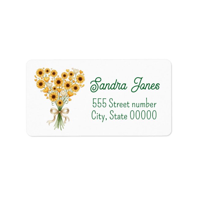 Gorgeous one of a-kind address labels adressetikett (Framsidan)