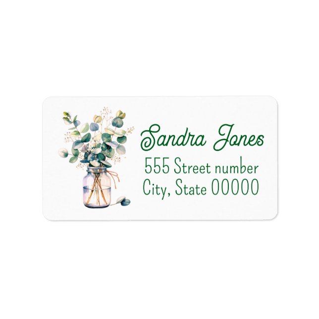 Gorgeous one of a-kind address labels adressetikett (Framsidan)