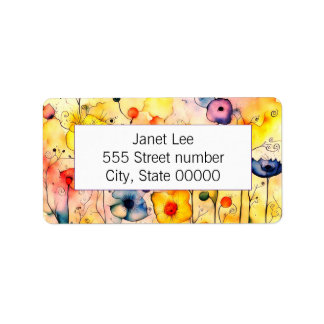Gorgeous one of a-kind address labels adressetikett