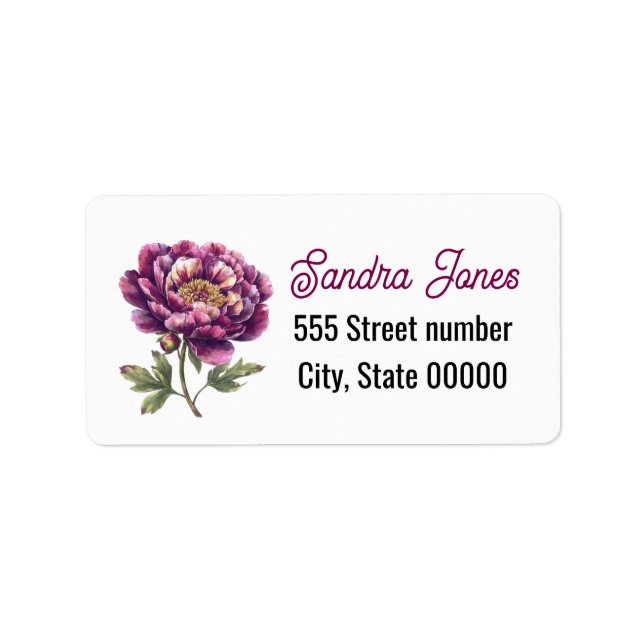 Gorgeous one of a-kind address labels adressetikett (Framsidan)