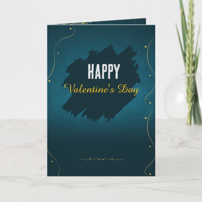 "Gorgeous Romantic Valentine’s Day Card for Him &  Helgkort (Framsida)