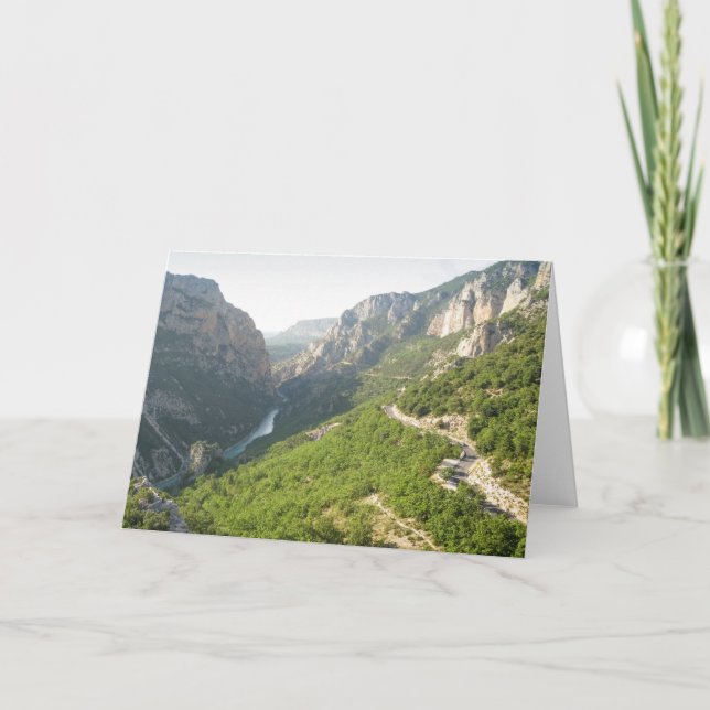 Gorges du Verdon, Frankrike Kort (Framsida)