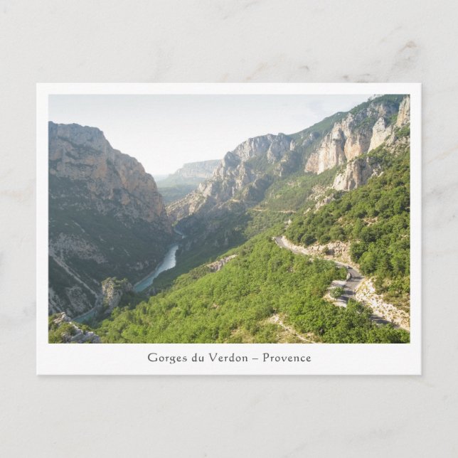 Gorges du Verdon, Frankrike Vykort (Framsida)