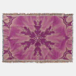 Gorgisk exotisk blomma Lila Shades Filt