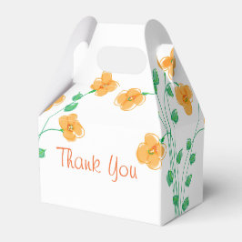 Gorgisk liten persiko-blommad gästförmån presentaskar