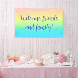 Gorgisk Pastel Rainbow Gradient Bröllop