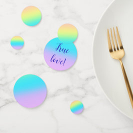 Gorgisk Pastel Rainbow Gradient Bröllop