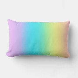 Gorgisk Pastel Rainbow Gradient Bröllop Lumbarkudde