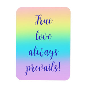 Gorgisk Pastel Rainbow Gradient Bröllop Magnet
