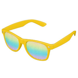 Gorgisk Pastel Rainbow Gradient Bröllop Retro Solglasögon