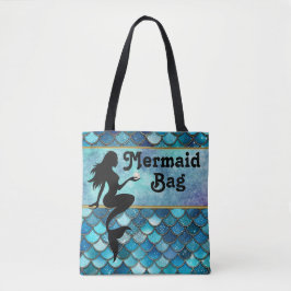 Gorgisk Sjöjungfru Nautical Tote Bag Tygkasse