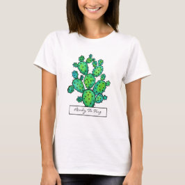Gorgisk vattenfärg Prickly Cactus T Shirt