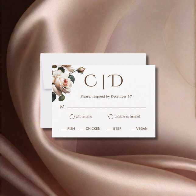 Gorglig  Beige Oil Ro Bröllop OSA Kort (Skapare uppladdad)