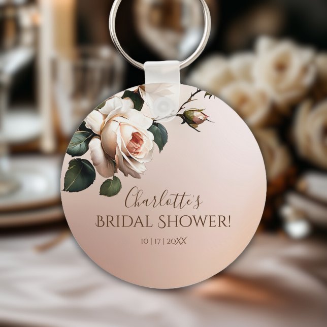 Gorglig  Beige Oil Ro Möhippa Nyckelring (Bridal Shower Keychain)